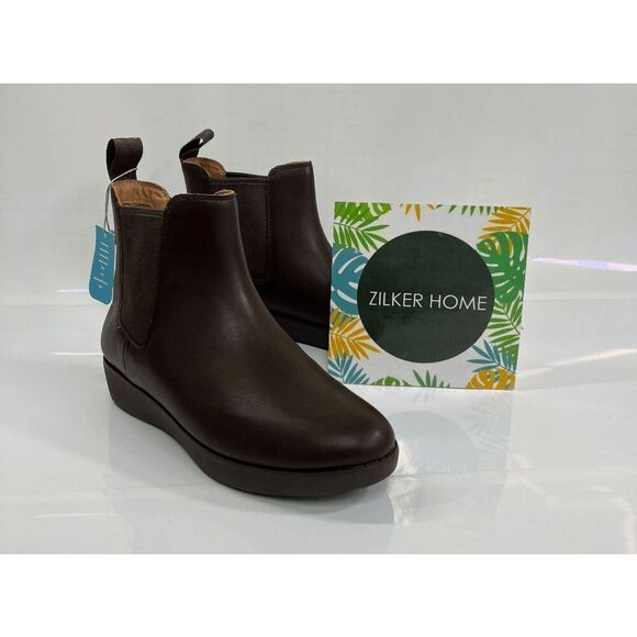 FitFlop Women's Sumi Chelsea Boots - Chocolate Brown 6 - Picture 1 of 8
